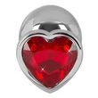 Fém anál plug, popsidugó 8,2 cm - Diamond Butt Plug Medium