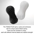 Tenga Flex maszturbátor többszöri használatra (fekete)