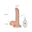 Távirányítós letapasztható realisztikus vibrátor 18 cm - 7.5" The Ultra Soft Dude - Vibrating