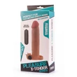 Vibrátoros péniszhosszabbító és vastagító Pleasure X-Tender Vibrating Penis Sleeve #5 Brown
