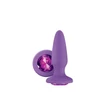 Análdugó szilikonból Glams purple gem