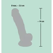 Realisztikus Medical Silicone Dildo 18 cm