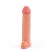 Vibrátoros péniszhosszabbító és vastagító Pleasure X-Tender Vibrating Penis Sleeve #5 Brown