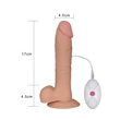 Letapasztható valósághű vibrátor 9" The Ultra Soft Dude - Vibrating Flesh
