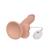 Letapasztható valósághű vibrátor 9" The Ultra Soft Dude - Vibrating Flesh