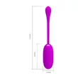 Vibrációs tojás puha szilikon bevonattal Pretty Love Julius Purple