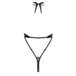 Fekete body Obsessive Teddy S/M méretben