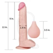 Ejakuláló realisztikus dildó 28 cm - 11'' Squirt Extreme Dildo Flesh