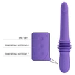 Fel-le mozgó vibrátor Pretty Love Pazuzu Purple