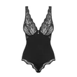 Fekete intim résznél nyitott body csipke mellrésszel Luvae teddy L/XL