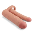 Péniszköpeny análdildóval dupla behatoláshoz +5cm Double Penis Sleeve 