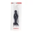 Fekete üvegdildó Glass Romance Anal Plug Black 11,3 cm