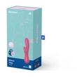 Nyúl vibrátor applikációval Mono Flex (Red) 