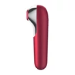Léghullámos csiklóizgató vibrátor Dual Love Red