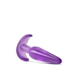 Keskeny, zselés anál plug B yours slim anal plug purple