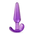 Keskeny, zselés anál plug B yours slim anal plug purple