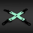 Foszforeszkáló keresztpántos kötöző GLO Bondage - Hog Tie - Green