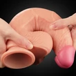 Nagy méretű kétrétegű szilikon dildó 25,5 cm - 10" Dual Layer Platinum Silicone Cock
