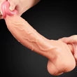 Nagy méretű kétrétegű szilikon dildó 25,5 cm - 10" Dual Layer Platinum Silicone Cock