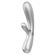Applikációval is vezérelhető, melegíthető vibrátor Hot Lover Silver/Champagne