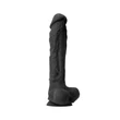 Nagy fekete szilikon dildó 25,4 cm - Colours Pleasures 10" Dildo Black