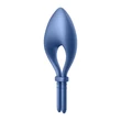 Tölthető okos vibrációs péniszgyűrű - Satisfyer bullseye blue