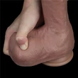 Nagy méretű realisztikus, hajlékony herés dildó 27cm - Dual-Layered Silicone Nature Cock