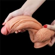 Vastag eres dildó 25 cm - 10" Dual-Layered Silicone Cock