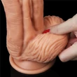 Vastag eres dildó 25 cm - 10" Dual-Layered Silicone Cock