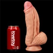 Vastag eres dildó 25 cm - 10" Dual-Layered Silicone Cock
