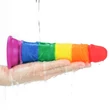 Szivárvány műpénisz 7'' prider dildo 18 cm