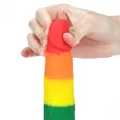 Szivárvány műpénisz 7'' prider dildo 18 cm