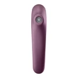 Vibrátoros léghullámos csiklóizgató Dual Kiss wine red 19 cm