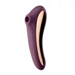 Vibrátoros léghullámos csiklóizgató Dual Kiss wine red 19 cm