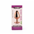 Fém anál plug nagy - X-men secret shine metal butt plug rose gold heart l