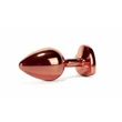 X-men fém anál plug kicsi - secret shine metal butt plug rose gold heart s