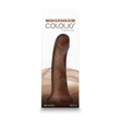 Realisztikus barna letapasztható vibrátor Colours Pleasures - 7" Vibrating - Brown  20,4 cm