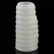 Hullámmintás vibrációs péniszmandzsetta Vibrating Spiral Knights Ring (White) IV