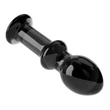 Anális dugó üvegből 4.5" glass romance fekete