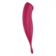 Léghullámos csiklóizgató vibrátor Twirling Pro Connect App dark red