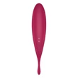Léghullámos csiklóizgató vibrátor Twirling Pro Connect App dark red