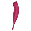 Léghullámos csiklóizgató vibrátor Twirling Pro Connect App dark red