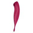 Léghullámos csiklóizgató vibrátor Twirling Pro Connect App dark red