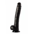 Tapadótalpas valósághű dildó 32 cm-es cock black X-men louis 12.5