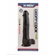 Tapadótalpas herés dildó X-men geoff 11.9 cock black 30 cm
