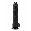 Tapadótalpas herés dildó X-men geoff 11.9 cock black 30 cm