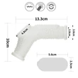 Vibrációs rücskös pénisz- és heremandzsetta Vibrating Drip Knights Ring with Scrotum Sleeve (White)