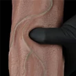 Kétrétegű dildó tapadókrongos 13'' dual layered silicone cock xxl 33 cm