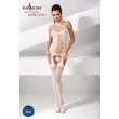 Elöl fűzős, rácsos necc fehér szett Bs056 white