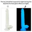 Világítós dildó tapadótalpas 10.5 lumino play silicone